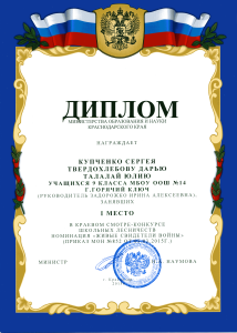 Диплом команде